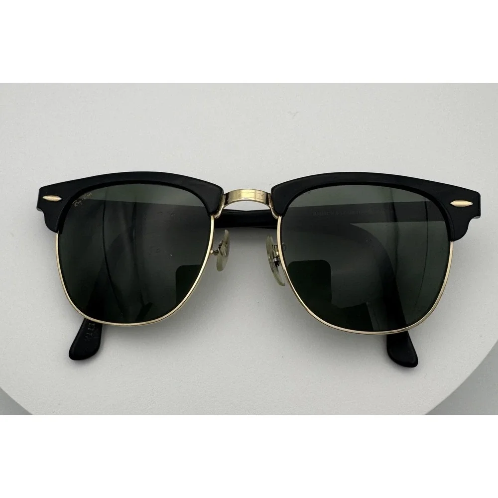 Bausch & Lomb Ray-Ban W1115 Polished Black Gold Sunglasses Vintage B&L USA